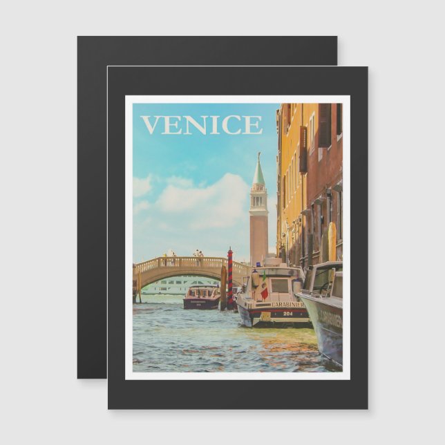 Publicité touristique vintage Venise (Devant / Derrière)