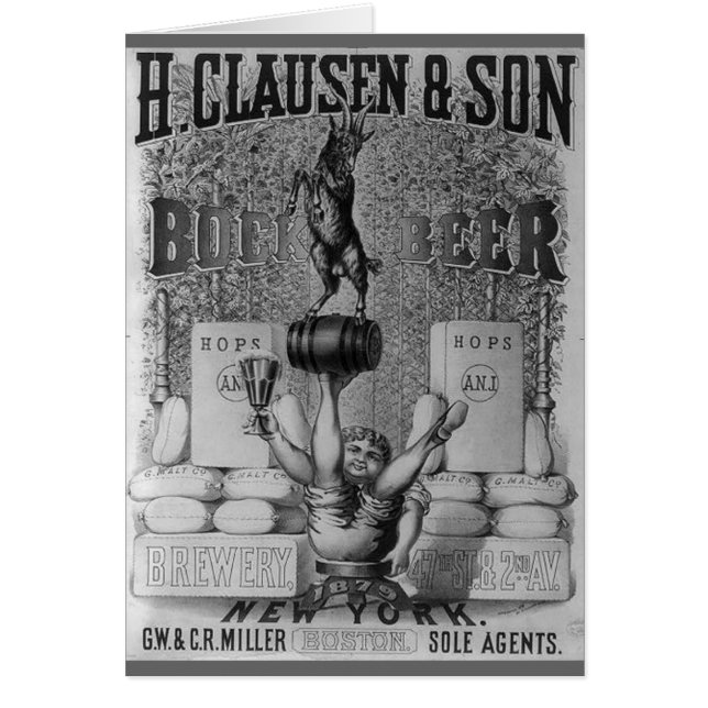 Publicité vintage de bière (Devant)