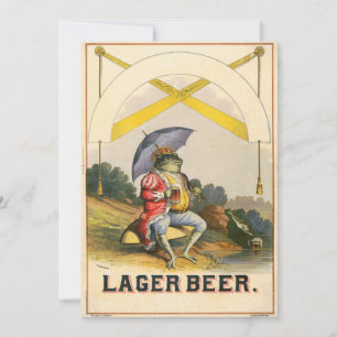 Publicité Vintage de bière Lager