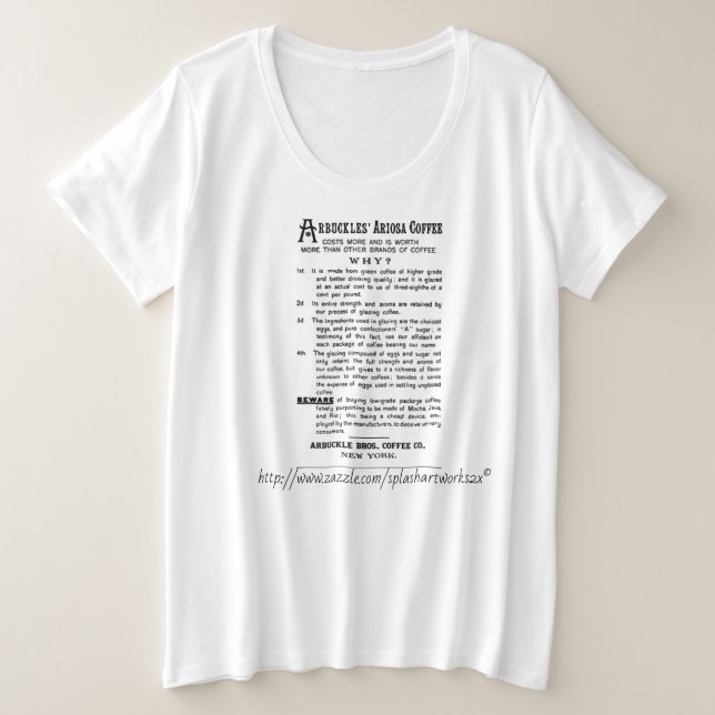 "Publicité Vintage de café" (Design devant)