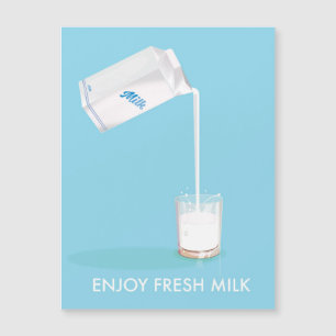 Publicité vintage de lait frais Enjoy