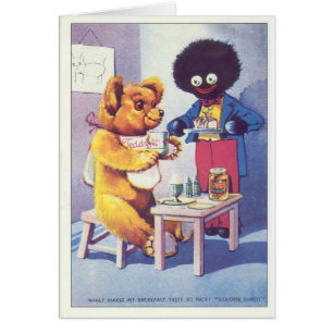 Publicité Vintage d'ours en peluche doré