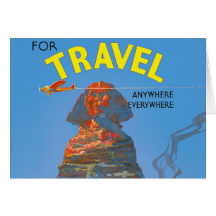 Publicité vintage Egypt Air Travel