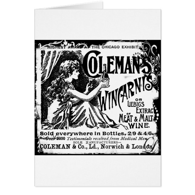 Publicité vintage pour Wincarnis Tonic (Devant)