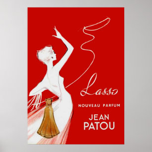 Publicité vintage sur le parfum Poster français