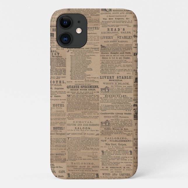 Publicités du passé, NY 1856 étui iPhone / iPad (Dos)