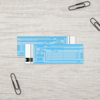 Puce isolée, Carte de visite 3,0 po x 1,0 po