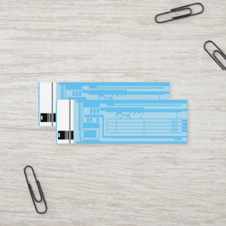 Puce isolée, Carte de visite 3,0 po x 1,0 po