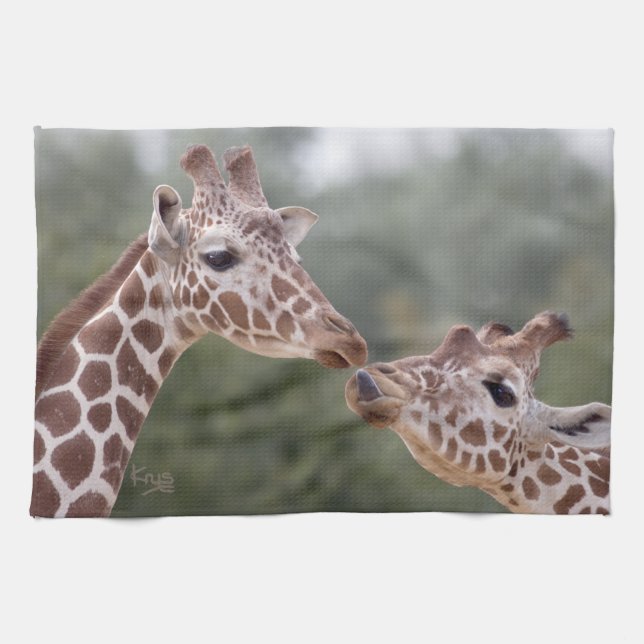 Pucker Up ! Serviette de cuisine (Horizontal)