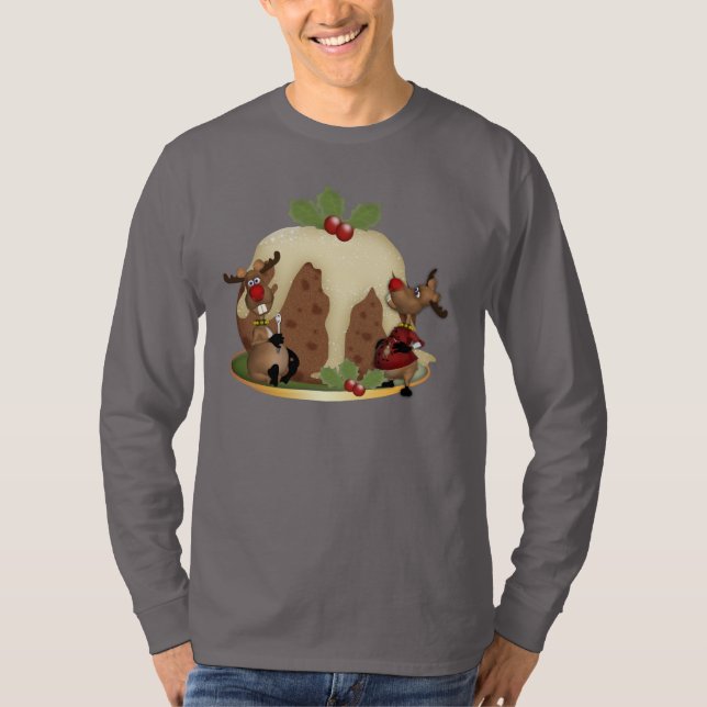 Pudding et Reindeeer de Noël du pullover des (Devant)