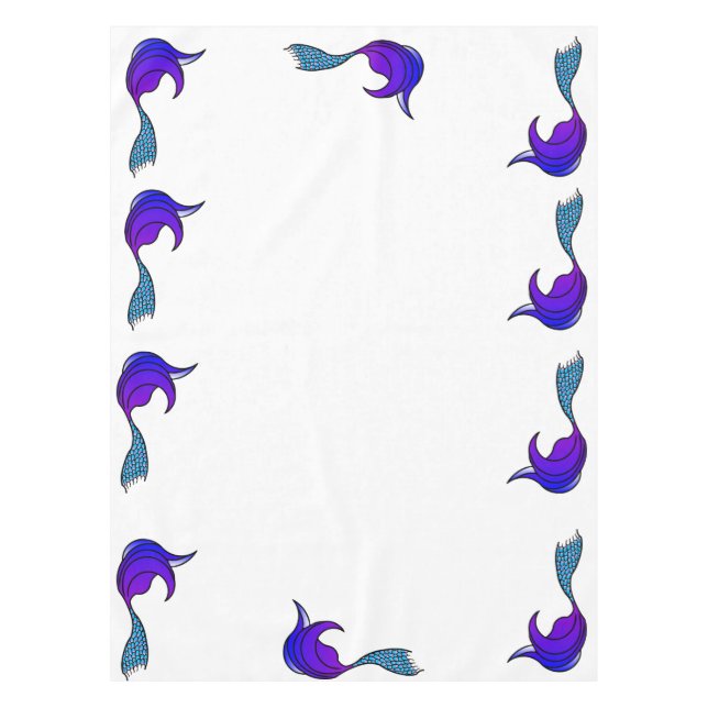 Pueple et Blue Mermaid Tail nappe (Devant)