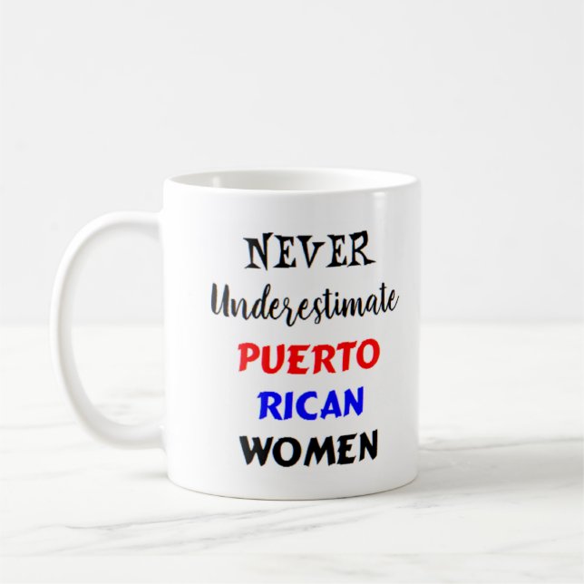 puerto rican femme café tasse (Gauche)