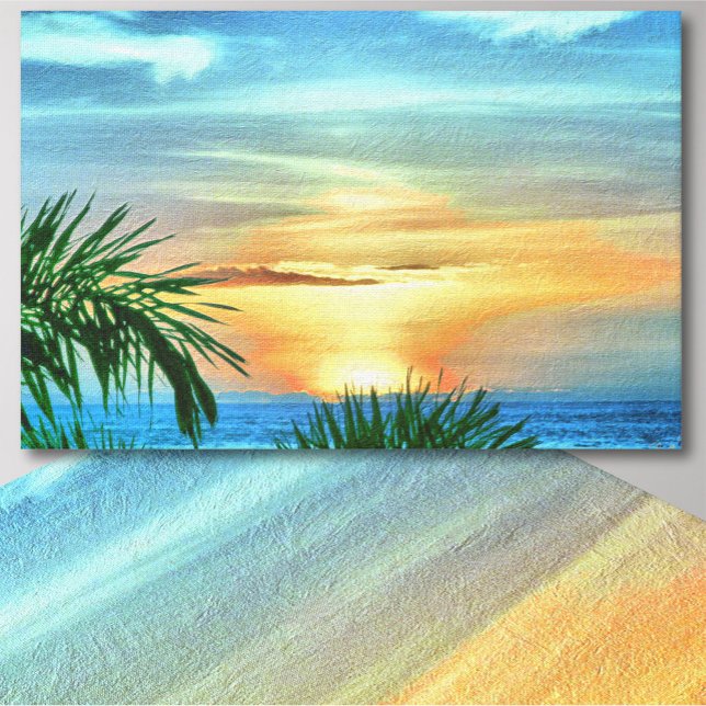 Puerto Sunset 1557 Impression d'art en toile (Créateur téléchargé)