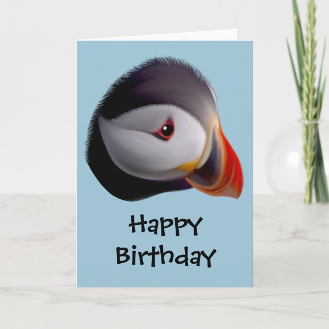 Puffin Bonne carte d'anniversaire (Devant)
