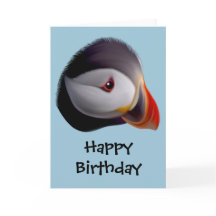 Puffin Bonne carte d'anniversaire