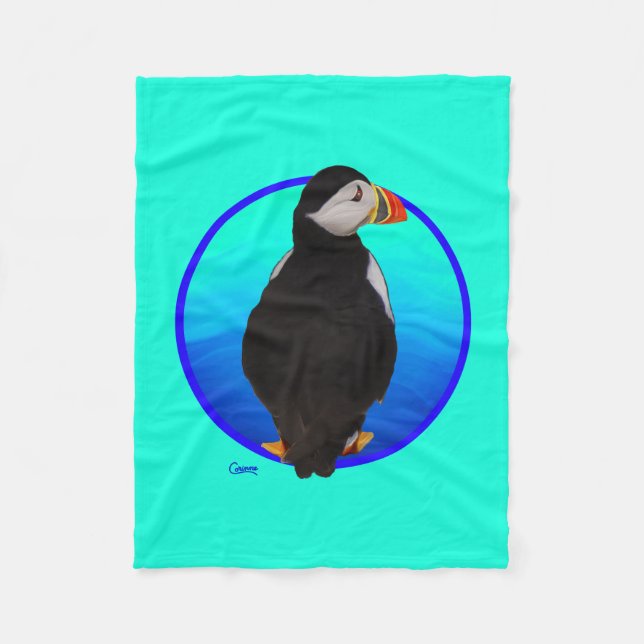 Puffin - Petite couverture en polaire (Devant)