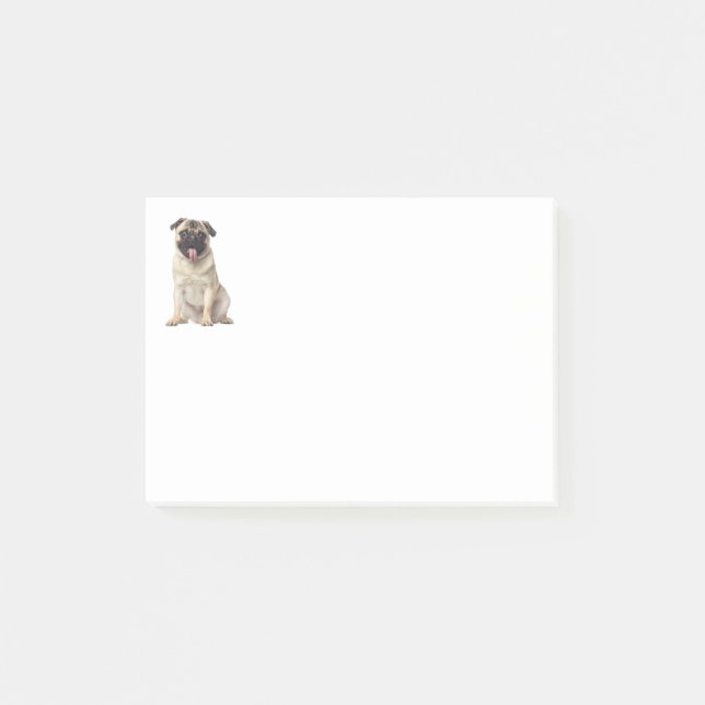 Pug Chéri Notes Post-IT Autocollantes (Devant)