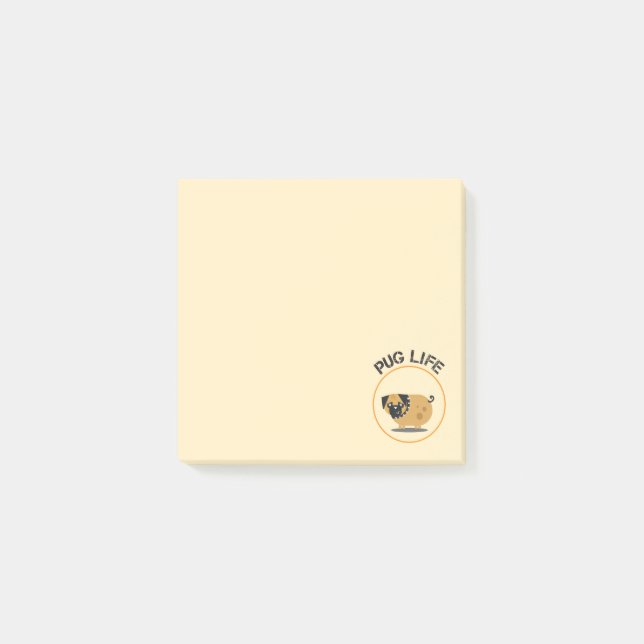 Pug Chien Vie  Post-it® Notes (Devant)