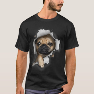 Pug Tshirt, Pug T , Cute Pug Puppy , Pug Pullover 