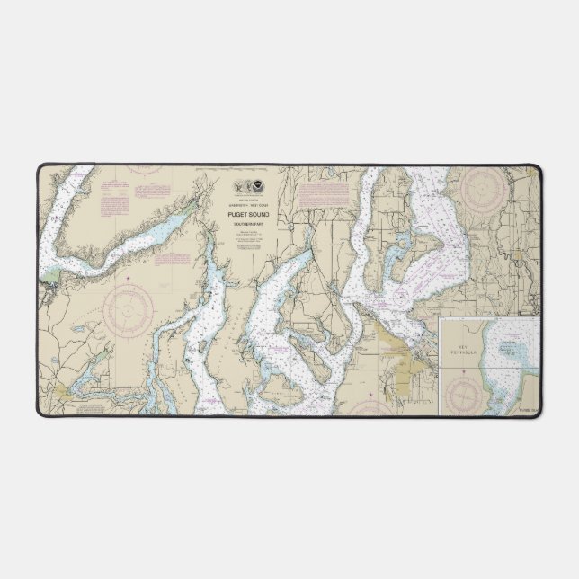 Puget Sound Partie sud Graphique nautique 18448 (Recto)