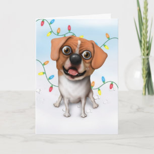 Puggle - carte de Noël