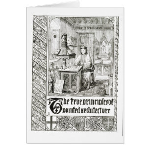 Pugin au travail, frontispice 'des principes vrais