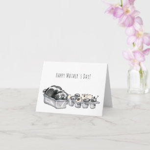 Pugloaf et Puppymuffins drôle Carte de la Fête des