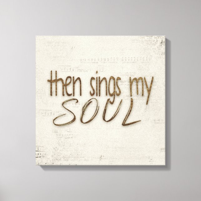 Puis Chante Mon Soul Texte Sur La Toile De Musique (Recto)