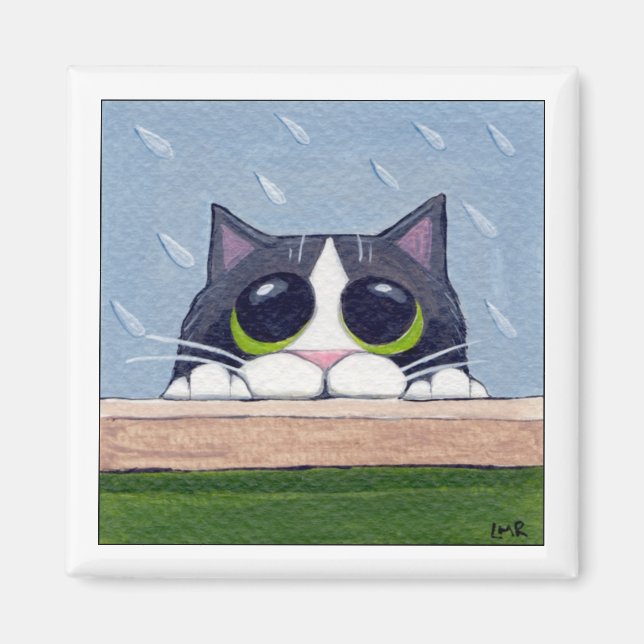 Puis-Je Arriver ? - Aimant de chat (Devant)