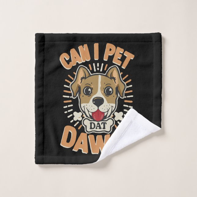 Puis-je caresser ce chien (Gant de toilette)