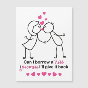 Puis-je emprunter un Kiss mignon Conception Couple