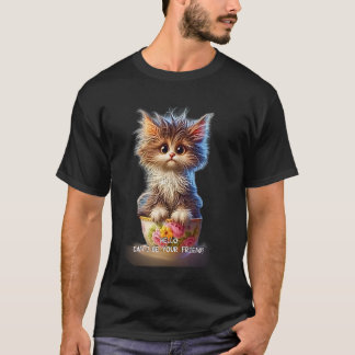Puis-je être votre ami T-shirt de chaton mignon.