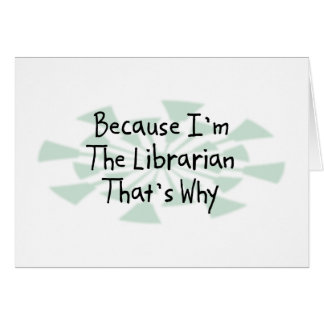 Puisque je suis le bibliothécaire