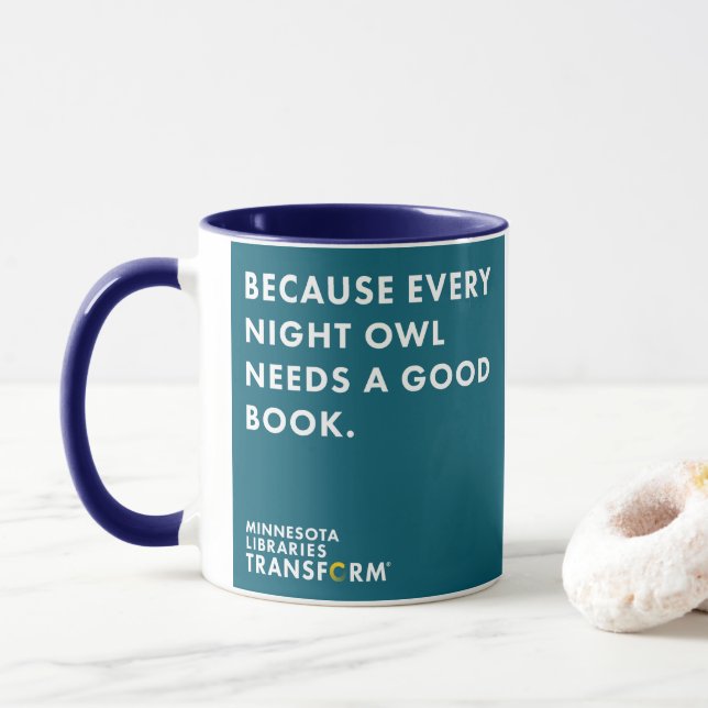Puisque tasse turquoise de couche-tard (Avec donut)