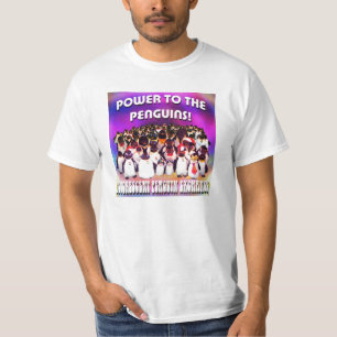 Puissance aux pingouins ! T-shirt blanc