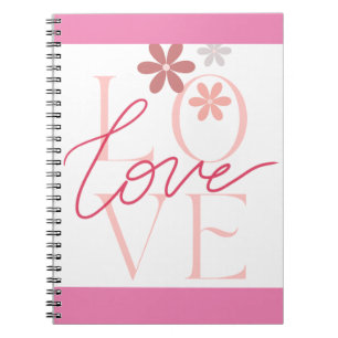 Puissance de l'amour Carnet spiral rose
