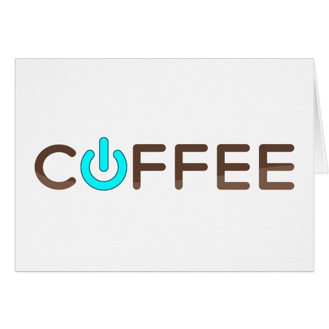Puissance du café (bleu) (Devant horizontal)