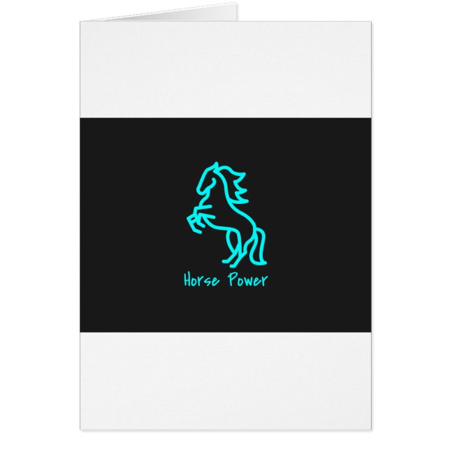 Puissance du cheval en bleu (Devant)