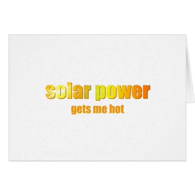 Puissance solaire chaude ! (Devant horizontal)