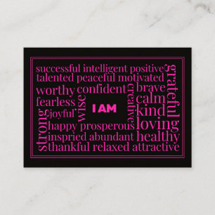 Puissant, 8,9 cm x 6,4 cm Carte de visite