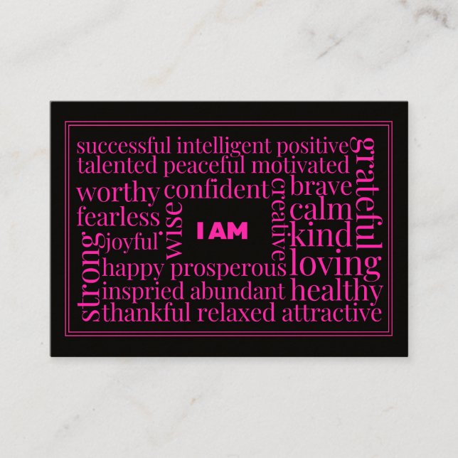 Puissant, 8,9 cm x 6,4 cm Carte de visite (Devant)