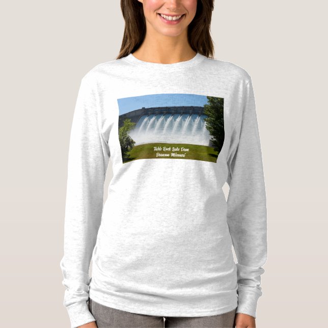 Puissant T-shirt à manches longues du barrage de l (Devant)