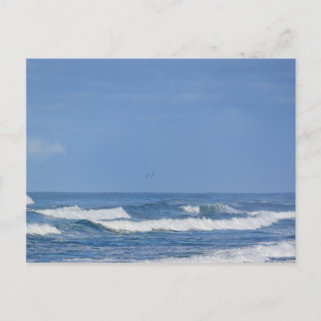 Puissante carte postale Waves IV de l'océan Pacifi (Devant)
