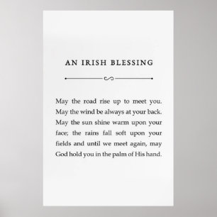 Puisse La Route Monter Pour Vous Rencontrer Poster