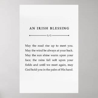 Puisse La Route Monter Pour Vous Rencontrer Poster