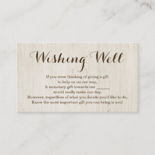 Puits de souhaits pour invitation de mariage - Rus