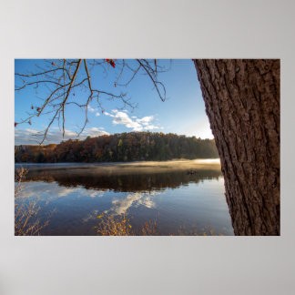 Puits légers sur l'eau à Haviland Cove Poster