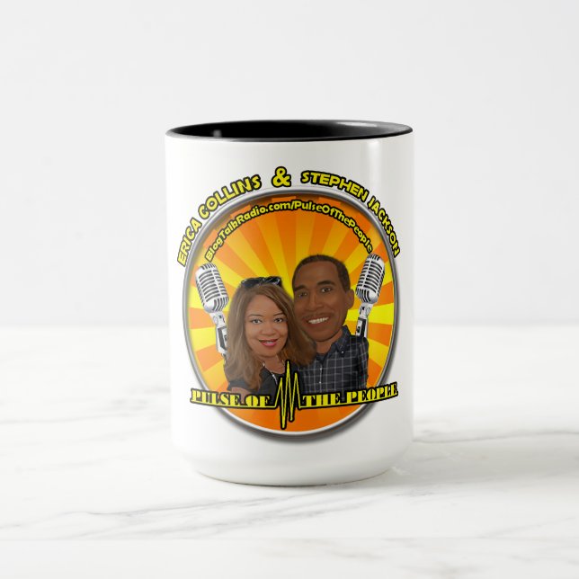 Puits Officiels Du Peuple Podcast Launch Mugs (Centre)