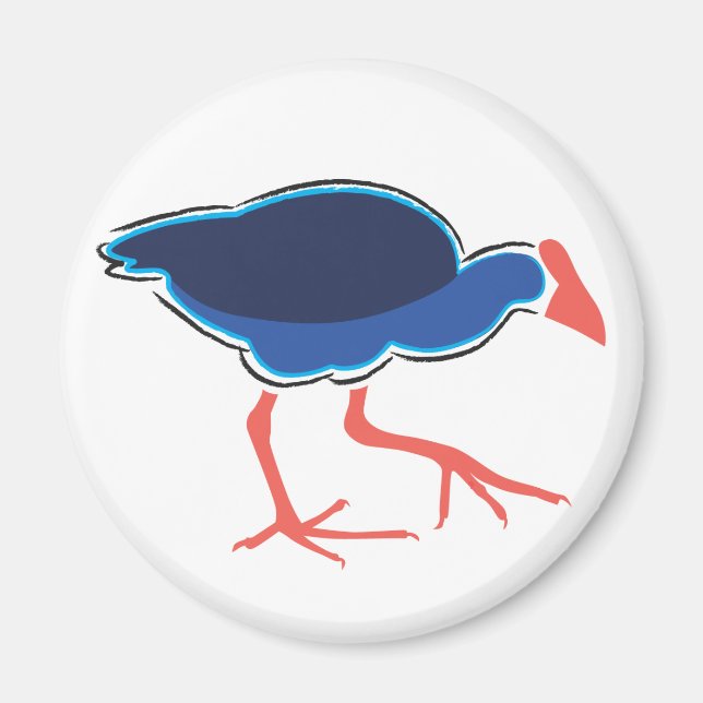 Pukeko Magnet (Devant)