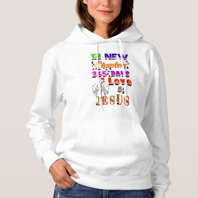 Pull À Capuche 12 Nouveaux Chapitres 365 Jours Amour De Jésus (Devant)